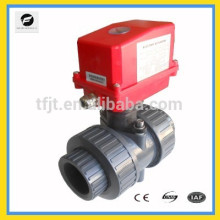 AC220V/50Hz 2-way UPVC DN50 ON-OFF motor operated valve with postion indicator